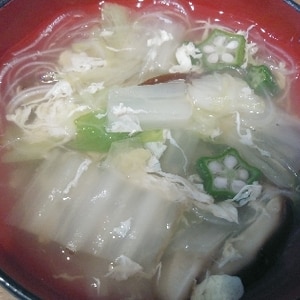 白菜たっぷり〜★中華スープ